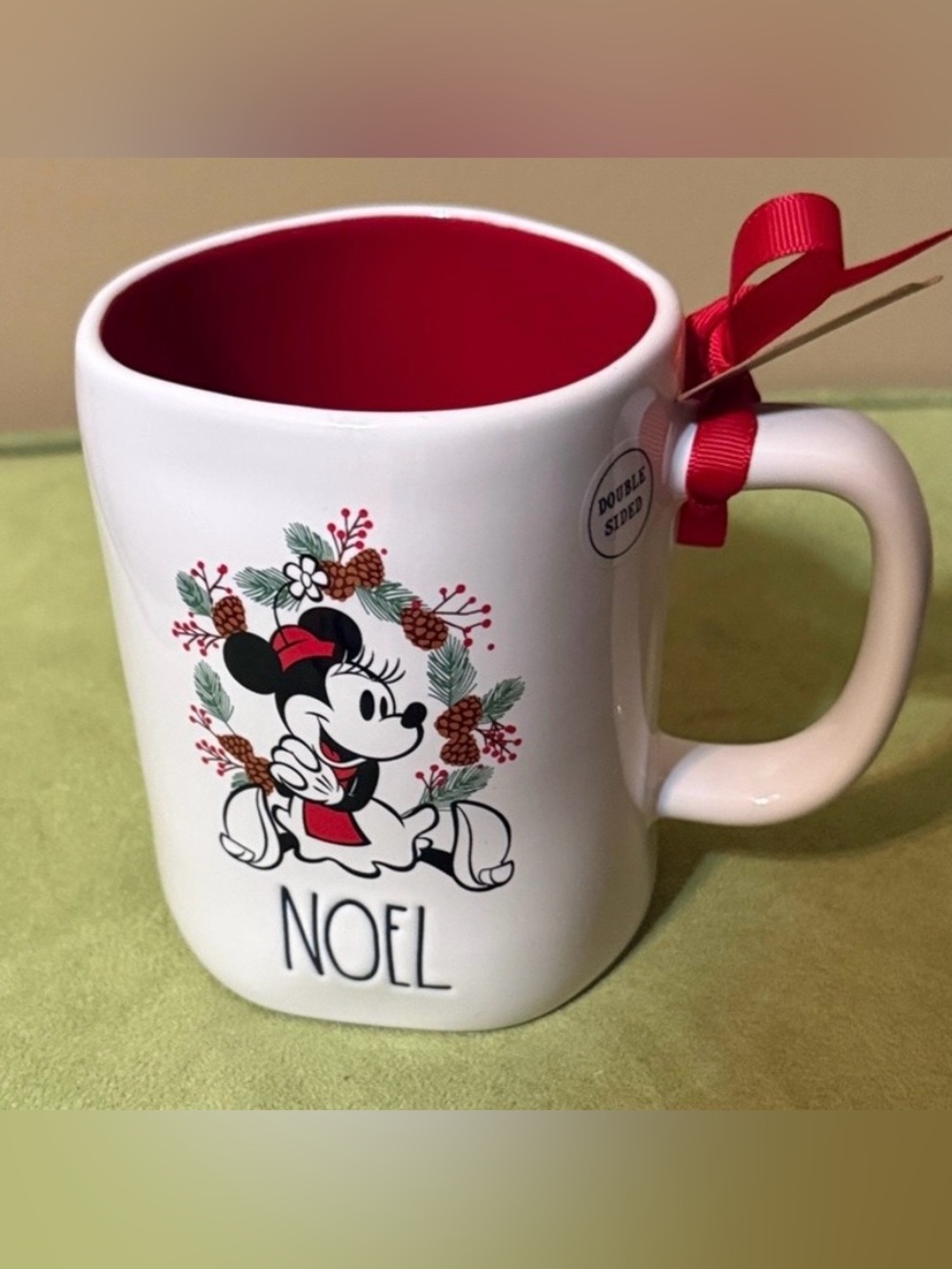 Rae Dunn x Disney Minnie Mouse Noel Double Sided Mug